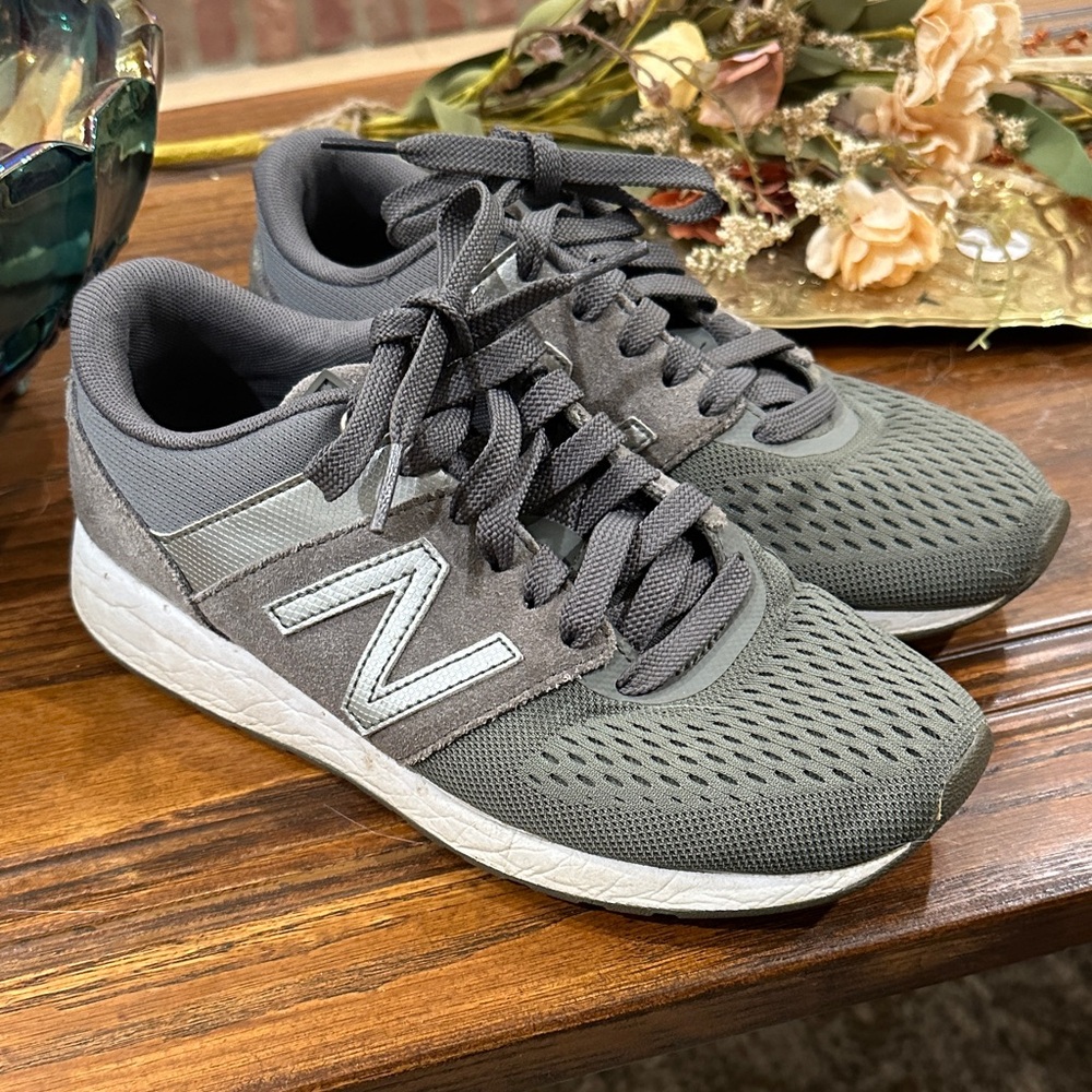 New Balance Green and White Casual Shoes